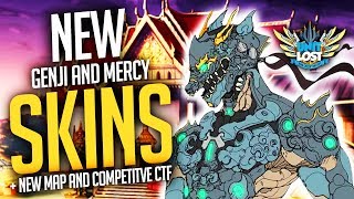 Overwatch  Genji and Mercy Legendary Skins  NEW Thailand Map  Competitive Capture the Flag [upl. by Keiryt]