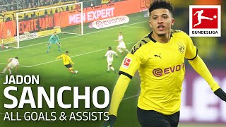 Jadon Sancho  All Goals and Assists 201920 [upl. by Arit]