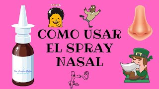 COMO USAR EL SPRAY NASAL [upl. by Avah]