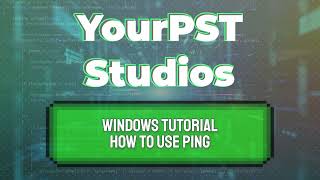 Windows Tutorial  How To Use Ping Windows 1011 [upl. by Lesirg]