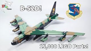 LEGO B52 “Stratofortress” MOC 5 Foot Wingspan Over 15000 Parts [upl. by Sirovaj713]