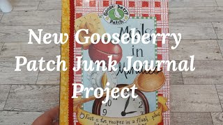 New Gooseberry Patch Junk Journal Project  Collaging to Cover Bar Codes on the Journal Cover [upl. by Corliss]