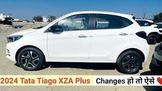 2024 New Updated Tata Tiago XZA Top Model Review  Features  On Road  Specifications Mileage [upl. by Reel]