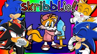 NURSE TAILS  Sonic Tails Shadow amp Sonica Play Skribblio [upl. by Desdemona225]