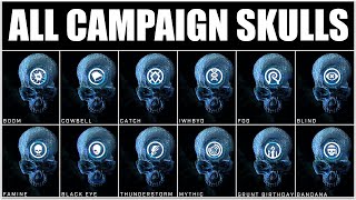 All Campaign Skull Locations and Guide – Halo Infinite [upl. by Oirom771]