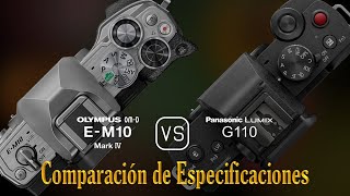 Olympus OMD EM10 Mark IV vs Panasonic Lumix G110 Una Comparación de Especificaciones [upl. by Nwad]