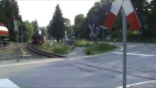 Ausfahrt eines Dampfzuges der HSB am Abend des 03 Juli 2009 aus Drei Annen Hohne Video Nr 222 [upl. by Yddor]