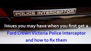 Ford Crown Victoria Police Interceptor P71 amp P7B common problems and fixes [upl. by Ahseral]