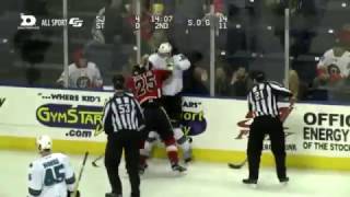 Jake Marchment vs Brandon Bollig Jan 25 2017 [upl. by Tobye351]