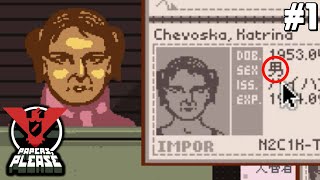 入国審査官になってパスポートの嘘を暴くゲーム【Papers Please】1 [upl. by Haidedej]