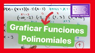 ✅GRAFICAS de FUNCIONES POLINOMIALES  PASO a PASO💯 Curso PRECÁLCULO [upl. by Aniroc]