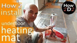 How to Lay and Install Underfloor Heating  Tiling Tips  Short Tutorial feat Craig Phillips [upl. by Whittemore]