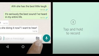 How to Send a Voice Message  WhatsApp [upl. by Pruter337]