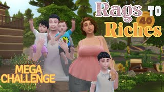 Family Vacation  Gaining Herbalism Skill  Ep40 Rags to Riches MEGA CHALLENGE The Sims 4 [upl. by Dryden205]