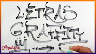 Cómo Hacer Letras de Graffiti Fáciles para Tags [upl. by Eart]