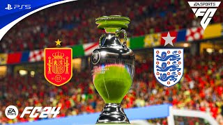 FC 24 Spain vs England  UEFA EURO 2024 Final  PS5 4K60FPS [upl. by Ialohcin]