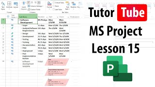 Microsoft Project  Lesson 15  Showing and Hiding Summary Tasks and Outline Number [upl. by Naraj]