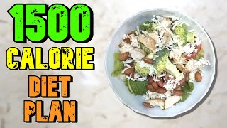 EASY 1500 Calorie Meal Plan For Weight LOSS amp Feeling FULL [upl. by Aynosal]