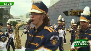 Wickliffe High School Swing Marching Band Rocks the Rock Hall Plaza [upl. by Aicelaf]