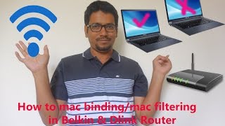 Hindi  How to Mac BindingMac Filtering in Belkin amp Dlink Router [upl. by Adlaremse]