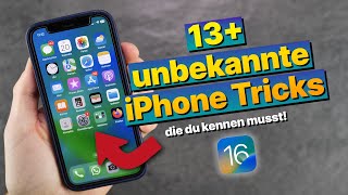 13 unbekannte iPhone Tricks amp Funktionen die du unbedingt ausprobieren musst iOS 16 [upl. by Hardner526]