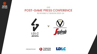 Press conference R5  LDLC ASVEL vs Virtus Bologne [upl. by Ansel]