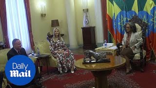 Ivanka Trump meets with Ethiopian President SahleWork Zewde [upl. by Waddle]