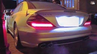 MERCEDESBENZ SL55 AMG LOUD REVS EISENMANN RACE EXHAUST [upl. by Yelsna875]