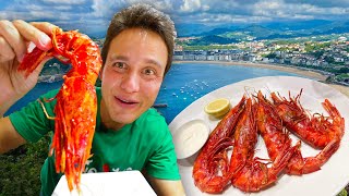 San Sebastian Food Tour  GIANT SCARLET PRAWNS 🦐  Best Tortilla in Spain  Europe Food Paradise [upl. by Atinat557]