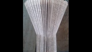 Book Folding pillar vase [upl. by Hareema]