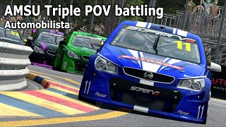 TRIPLE POV close online racing V8 Supercars  Adelaide [upl. by Nameloc]