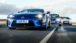 Lexus LFA v Nissan GTR Nismo v Subaru Impreza 22B Japans greatest hits [upl. by Yemerej]