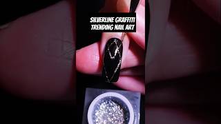 stunning silverline  nail art graffiti tutorial [upl. by Santana]