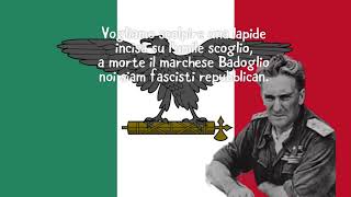 Stornelli legionari vogliamo scolpire une lapide sub ITA lyrics ITA paroles en italien [upl. by Tut]