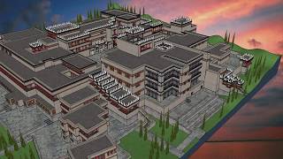 The palace of Knossos  3D SketchUp section video [upl. by Igic]