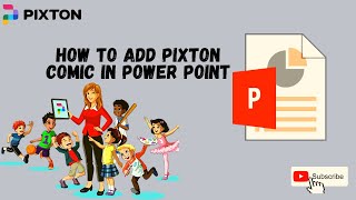 Power Point Tutorial  How To Add Pixton Comic Character In Power Point [upl. by Lawrenson]