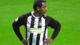 Nobby Solano Free Kick 2013 Newcastle V AC Milan  Steve Harper Testimonial [upl. by Eirdua]