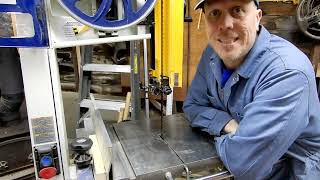 Rikon Bandsaw Blade Change and Setup [upl. by Fermin]