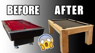 Amazing Modern Pool Table Makeover 🎱 [upl. by Ahseel]