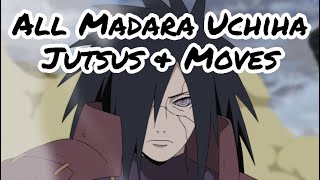 All Madara Uchiha Jutsus amp Moves [upl. by Merrile603]