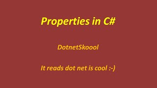 Properties in C [upl. by Clarkin]