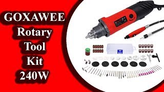 GOXAWEE Rotary Tool Kit 240W  Multifunctional Power Tool Set  Advanced Flex Shaft amp Versatile [upl. by Adnopoz]