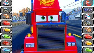 How to draw Cars 3 Mack Hauler Christmas Truck  Easy stepbystep  Art Color [upl. by Ahsilac]