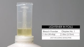 Adding OLAPLEX To Lightener in Foils [upl. by Dewie926]