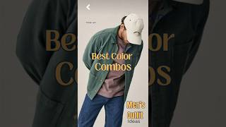 Mens new color combos stylingtips colorcombos aesthetic fashiontrends colors yt togup men [upl. by Adnauqal]