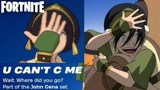 Toph Beifong COMBOS Fortnite x Avatar Elements Battle Royale [upl. by Atterahs]