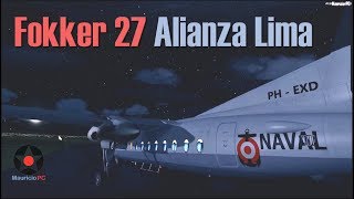 Descenso inadvertido  Fokker 27 de Alianza Lima Reconstrucción [upl. by Neelon]