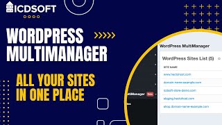 WordPress MultiManager  All Your Sites In One Place [upl. by Novaj192]