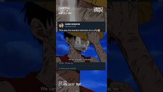 Usopp vs Luffy 😢onepieceluffyusopp anime [upl. by Hardy]