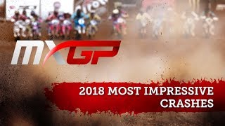 Most Impressive Crashes 2018 MXGP Season Motocross [upl. by Kayla241]